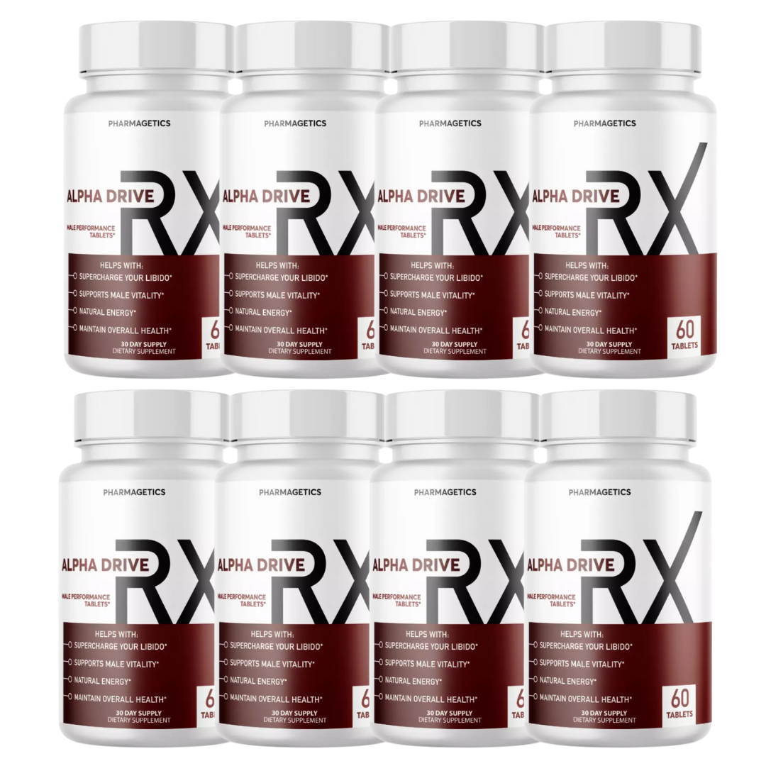 Alpha Drive RX - Male Performance - 8 Bottles