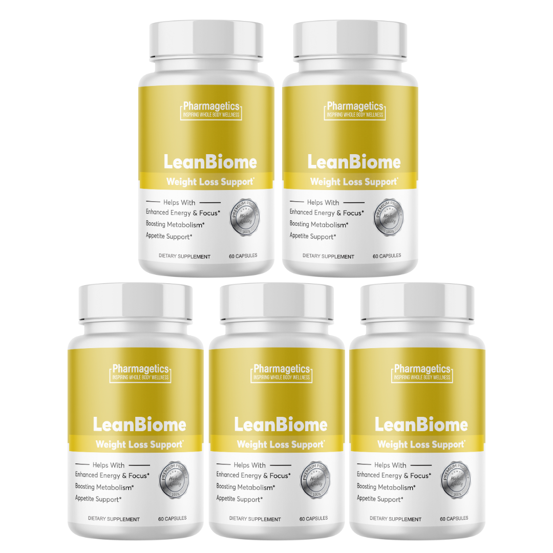 LeanBiome Weight Loss Support - 5 Bottles 300 Capsules