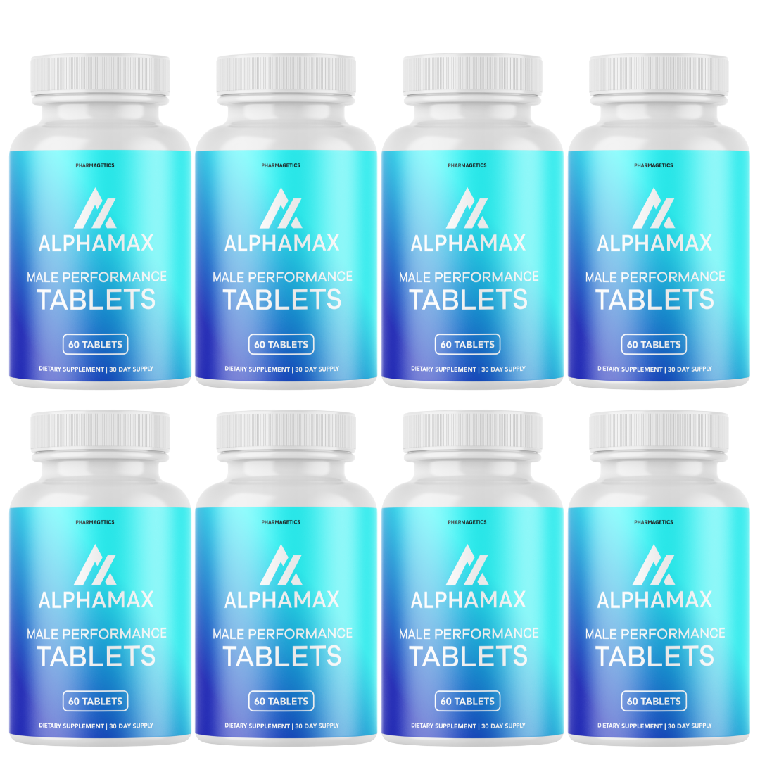Alpha Max Tablets, Alpha Max Advanced Formula Wellness Support - 8 Bottles
