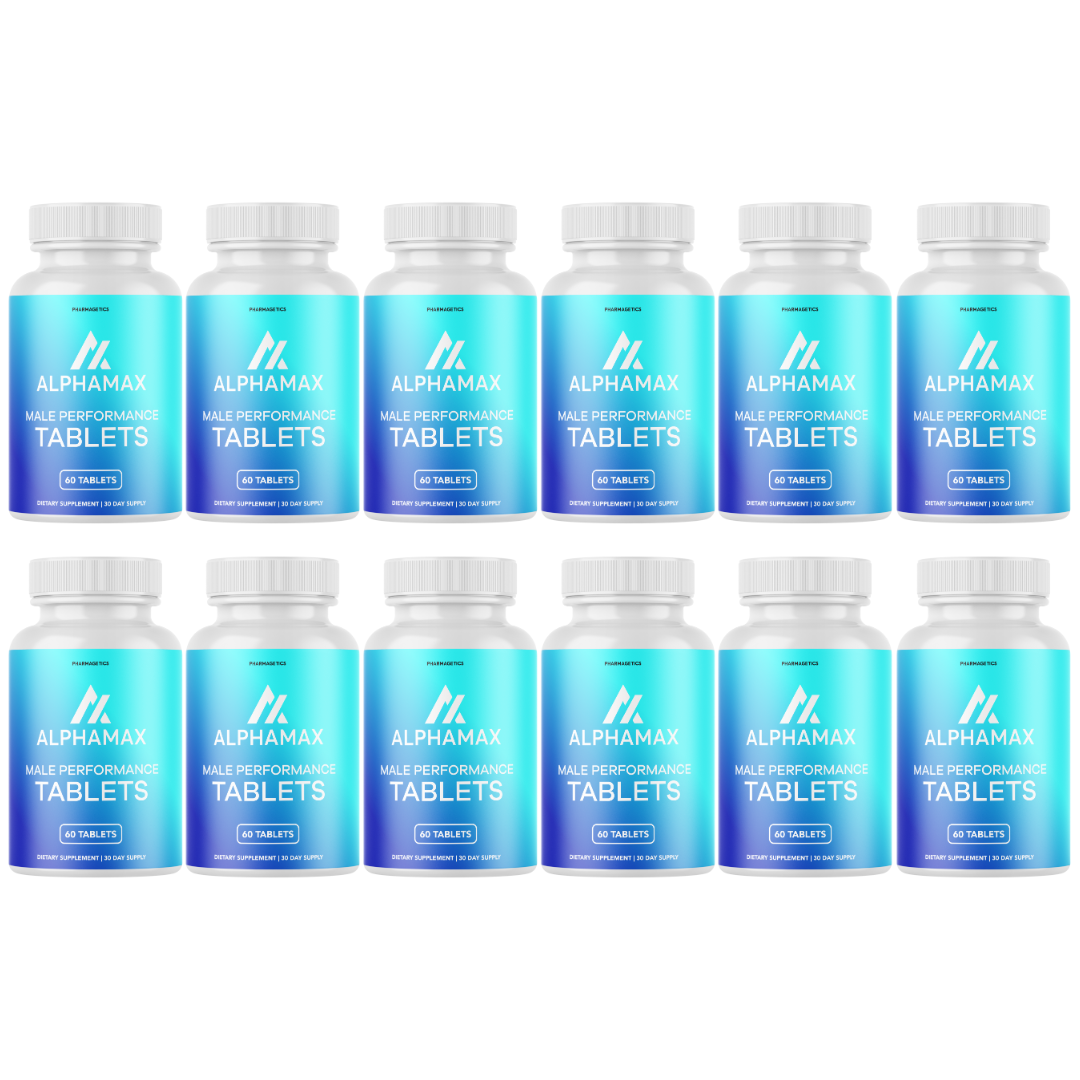 Alpha Max Tablets, Alpha Max Advanced Formula Wellness Support - 12 Bottles