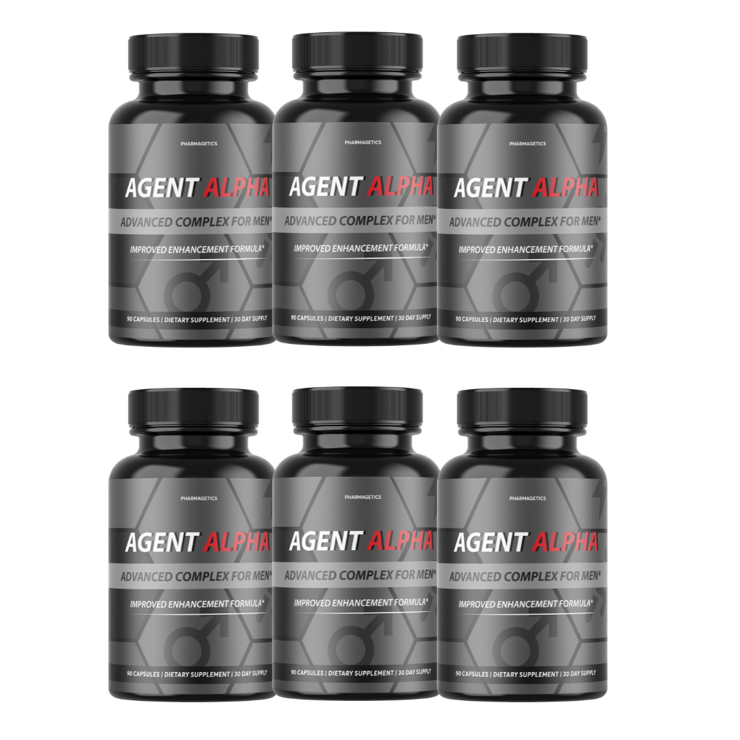 Agent Alpha Supplement for Men Virility Performance Formula - 6 Bottles