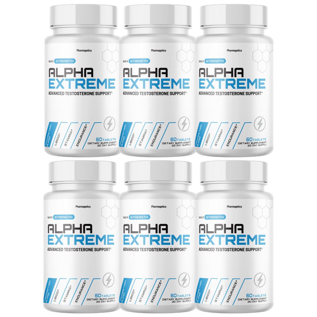 Alpha Extreme Pills Advanced Support Supplement - 6 Bottles