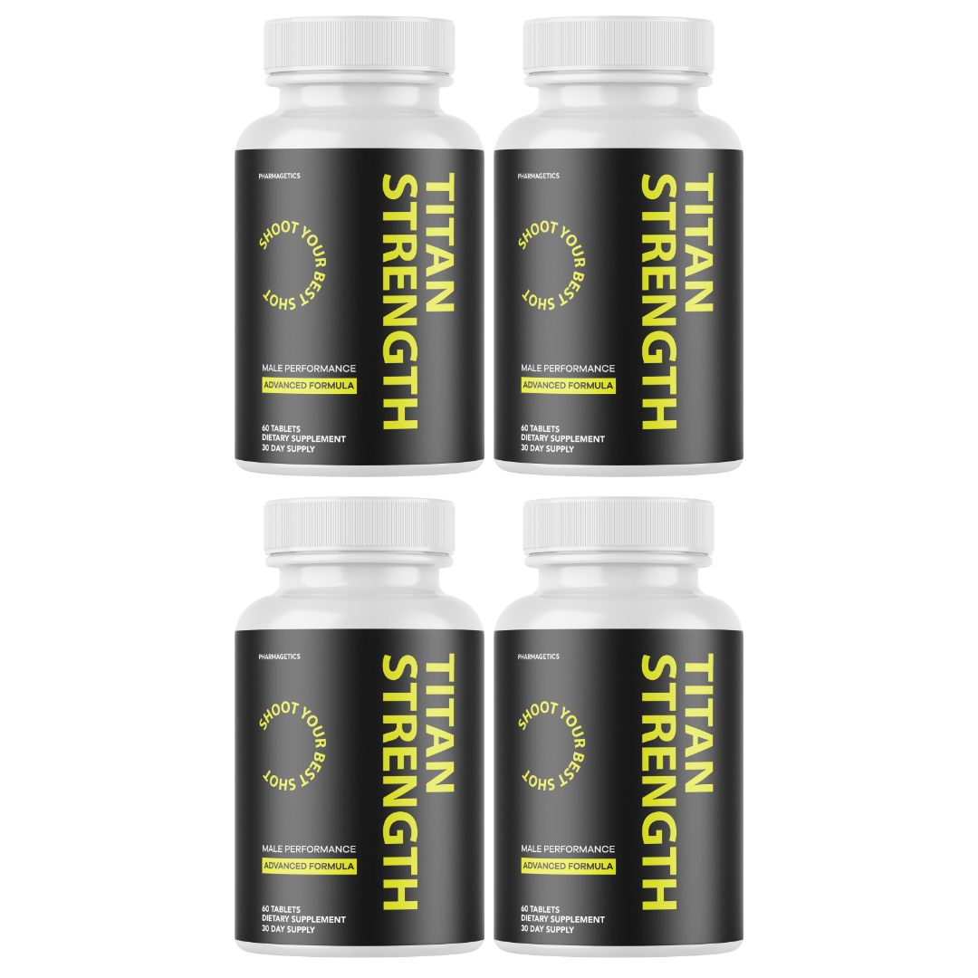 Titan Strength Pills Titan Strength Max Strength Formula - 4 Bottles