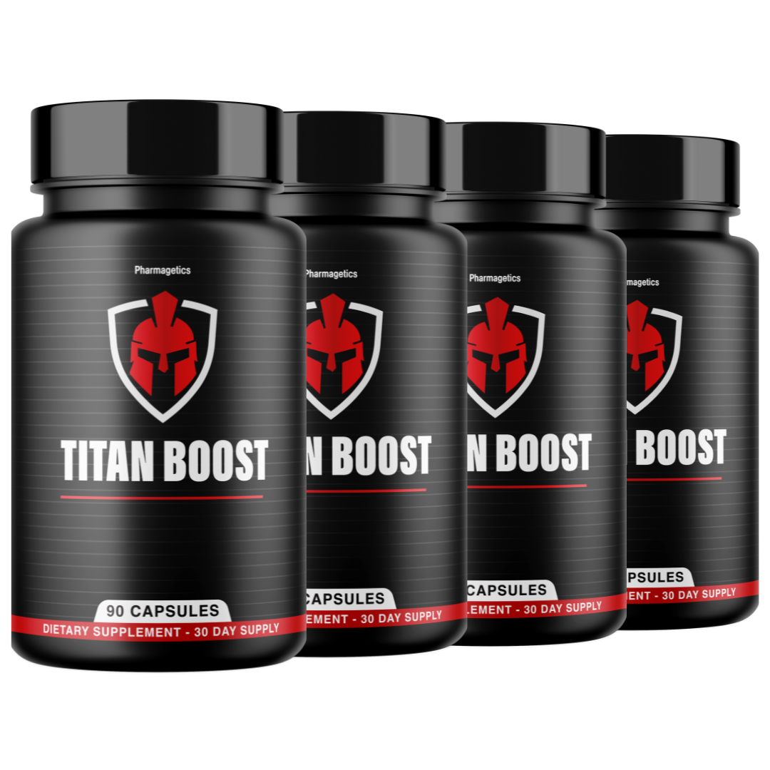 Titan Boost For Men Titan Boost Pills TitanBoost Male Performance - 4 Bottles