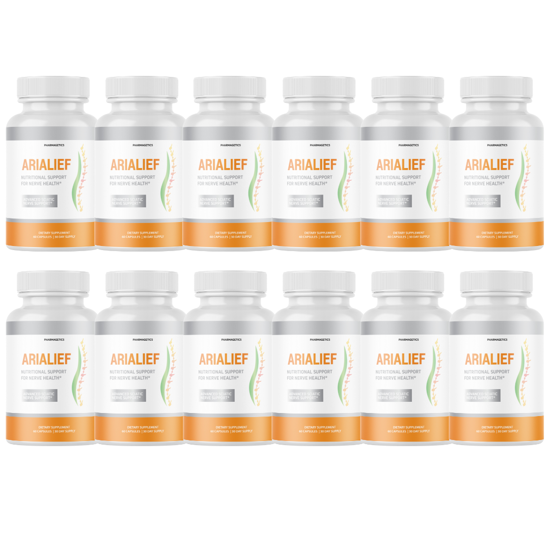 Arialief Support for Nerve Health Arialief Relief - 12 Bottles