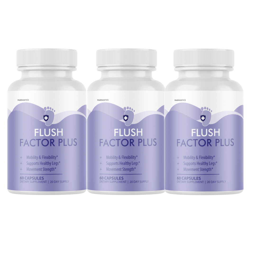 Flush Factor Plus Supports Mobility Flexibility & Enhance Strength - 3 Bottles