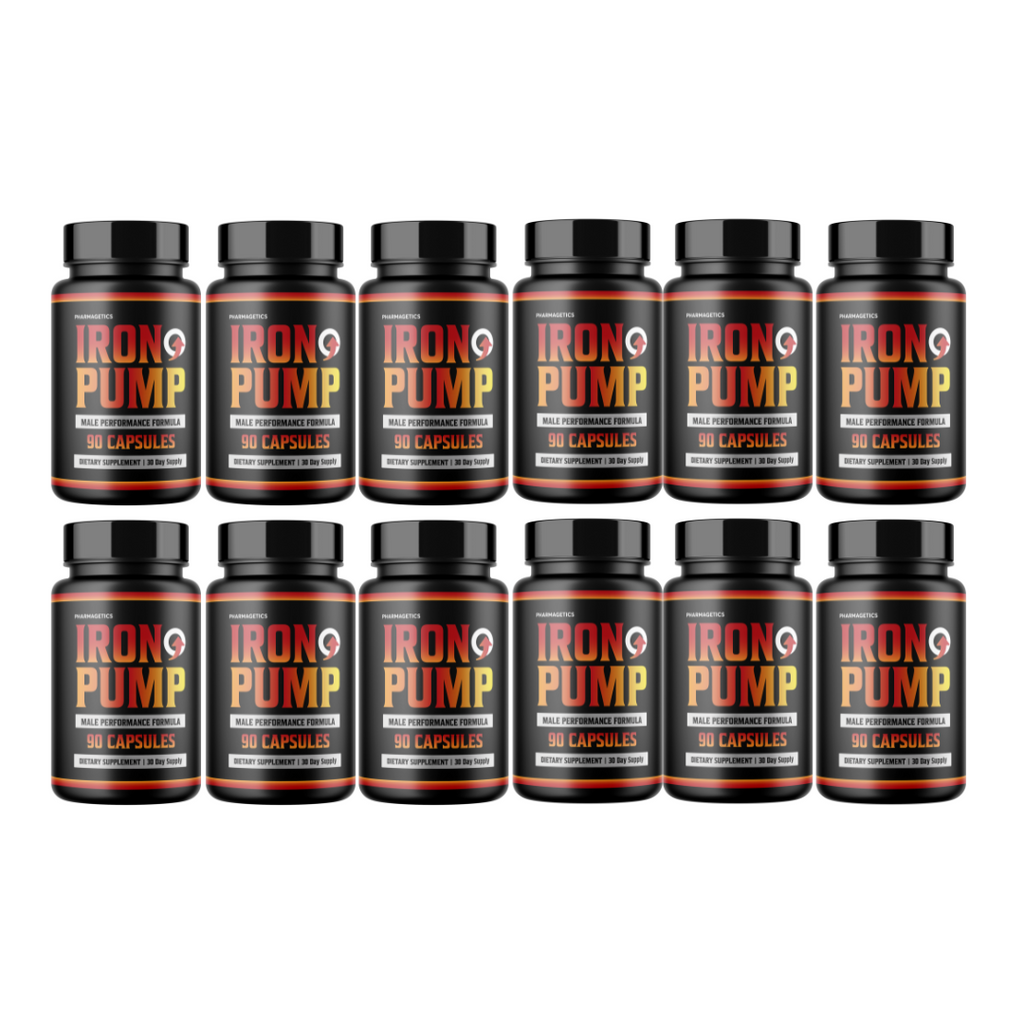 Iron Pump Male Performance Formula 12 Bottles 1080 Capsules