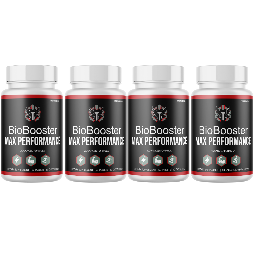 BioBooster Testo Booster for Men, Bio Booster Performance 4 Bottles