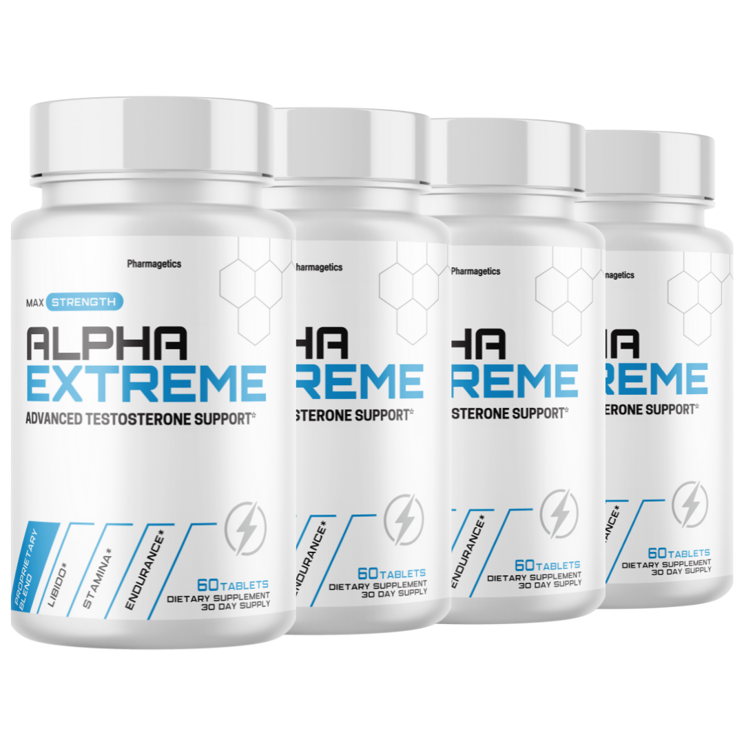 Alpha Extreme Pills Advanced Support Supplement - 4 Bottles
