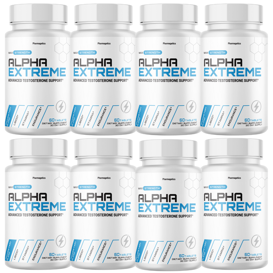 Alpha Extreme Pills Advanced Support Supplement - 8 Bottles