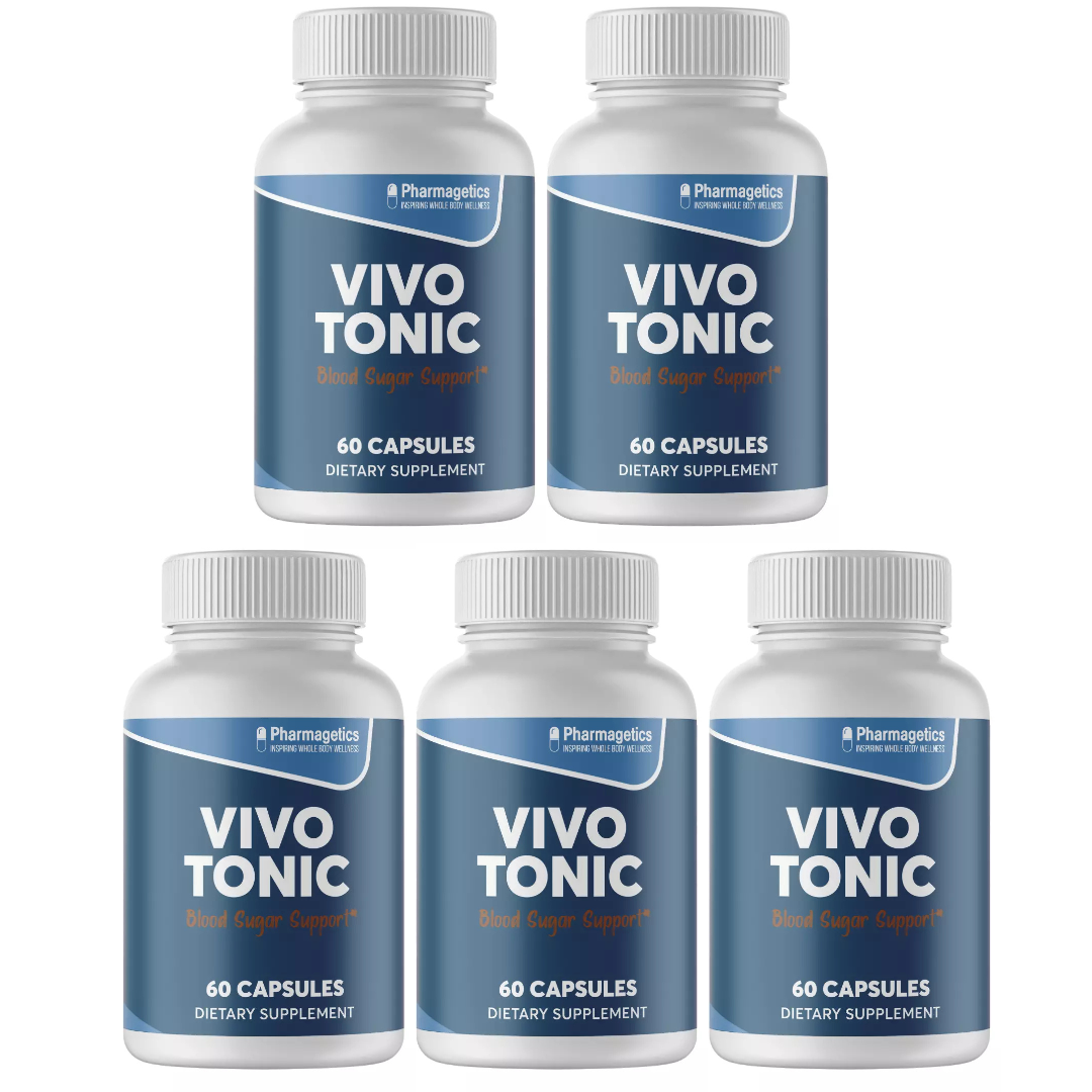 Vivo Tonic Blood Sugar Support Supplement Formula - 5 Bottles