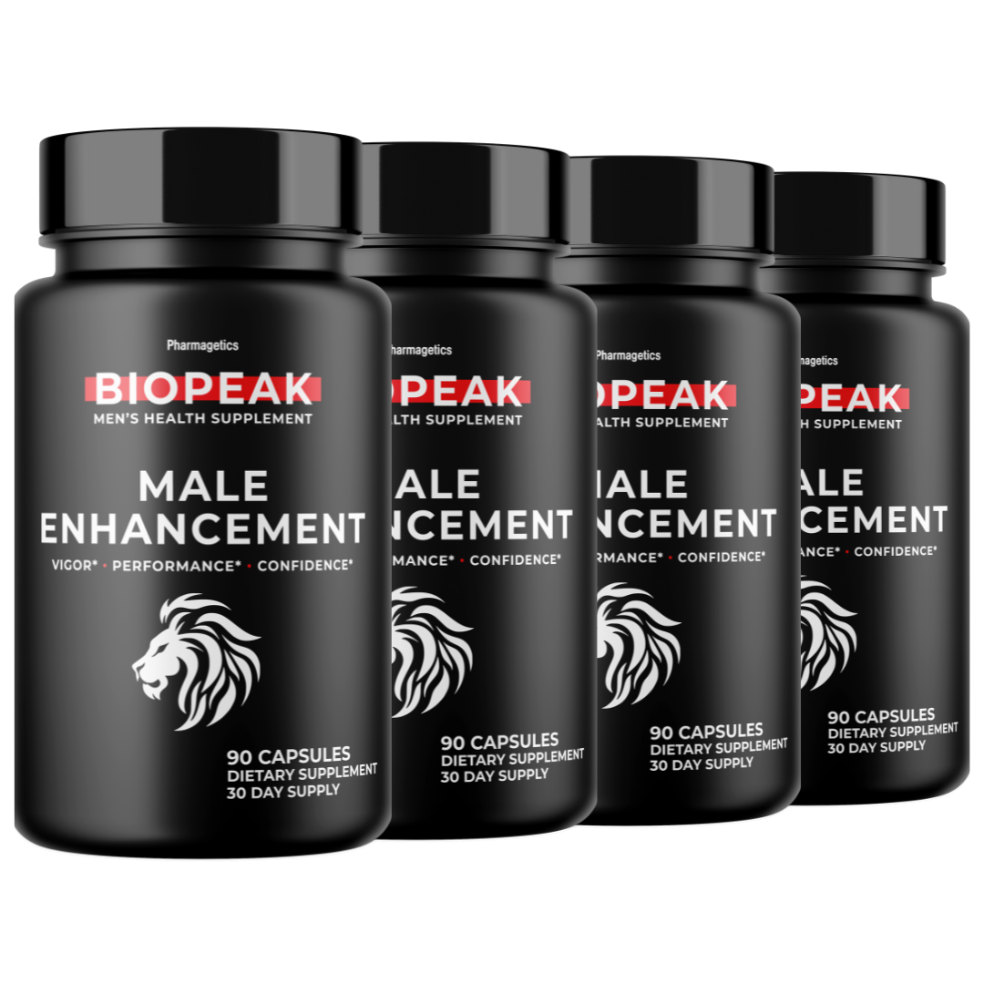 Biopeak For Men  Advanced Formula Male Support Pills - 4 Bottles