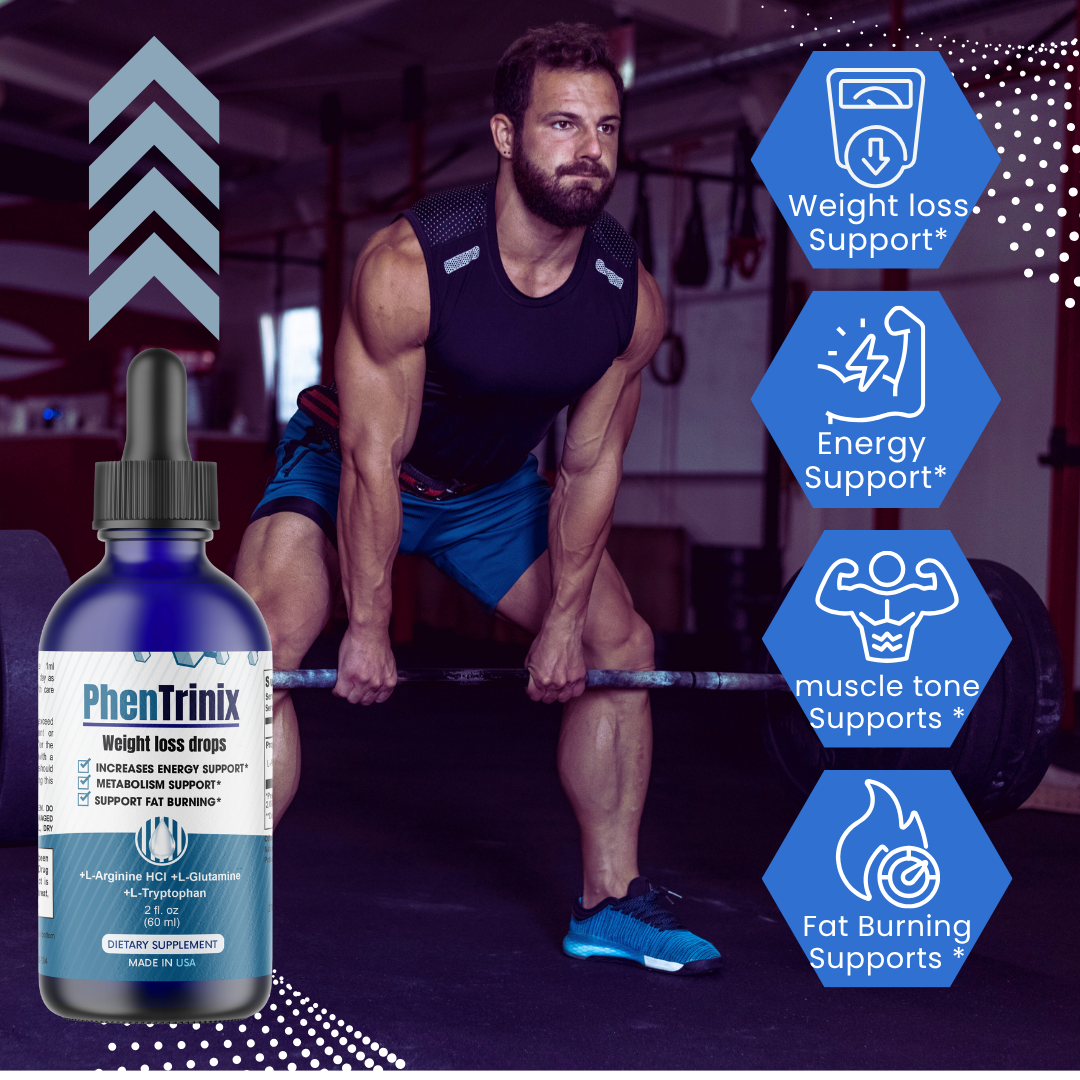PhenTrinix Fat Burning Support Drops, Increase Energy, Metabolism 60ML