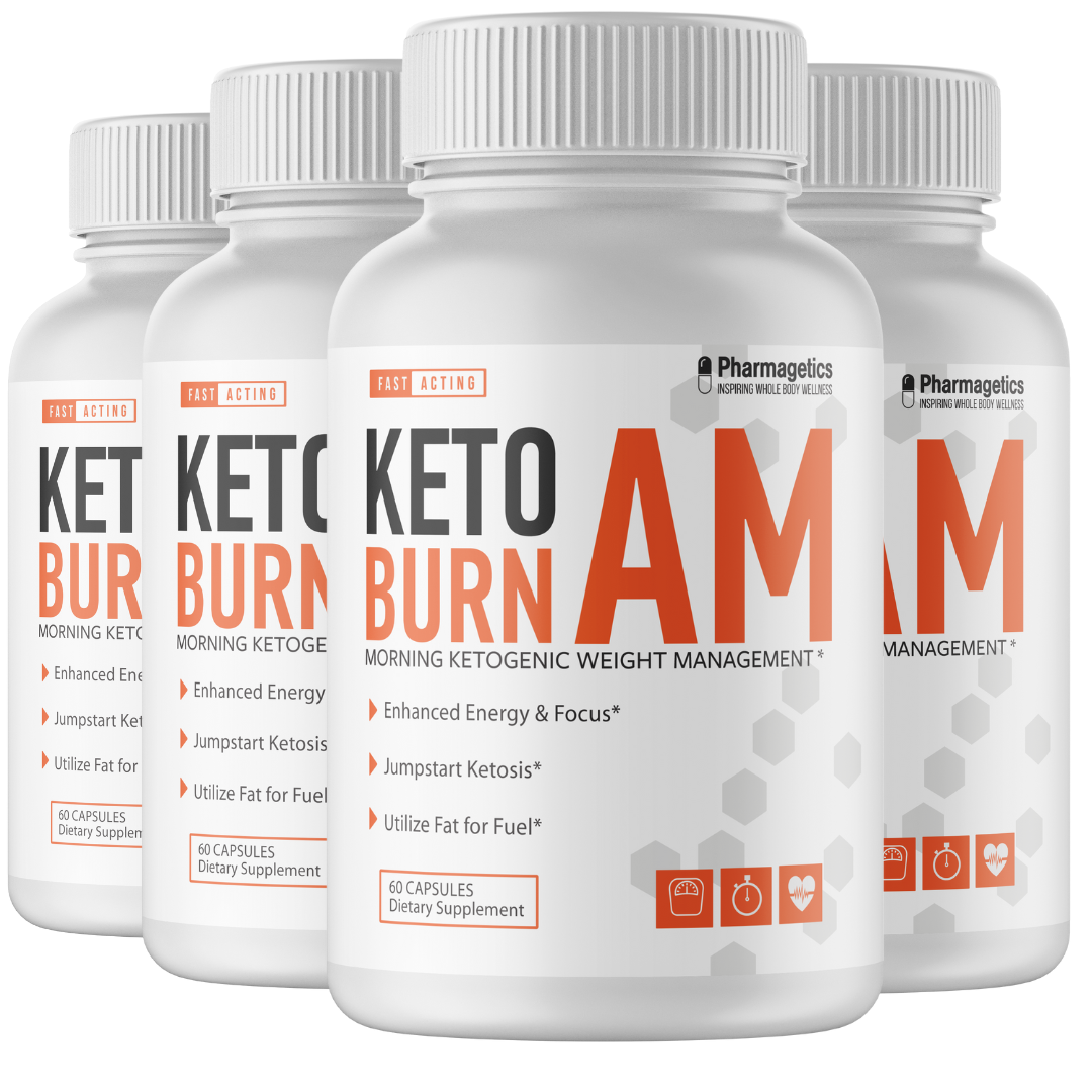 4 Keto Burn AM - 4 Bottles 240 Capsules