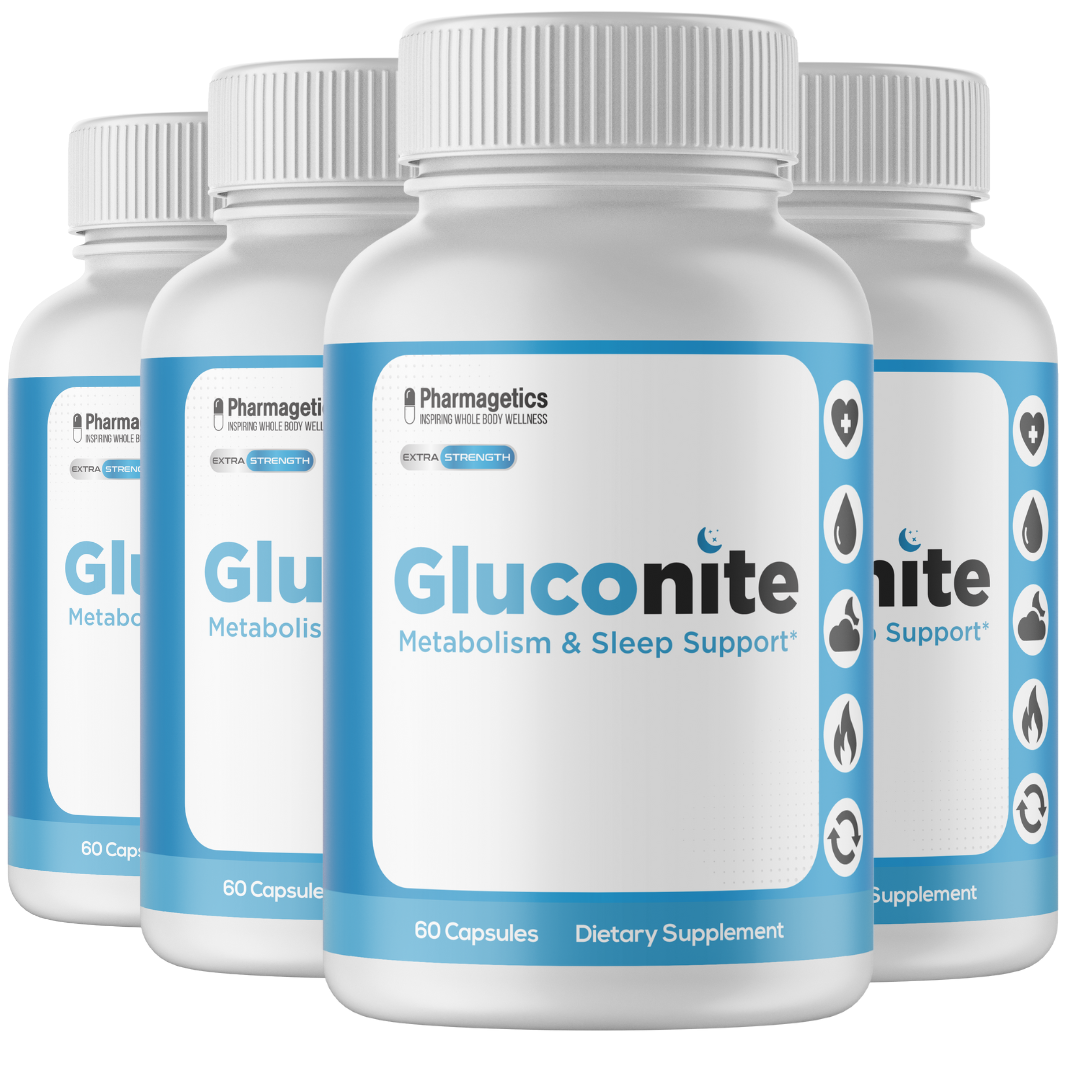4 Bottles GlucoNite 60 capsules