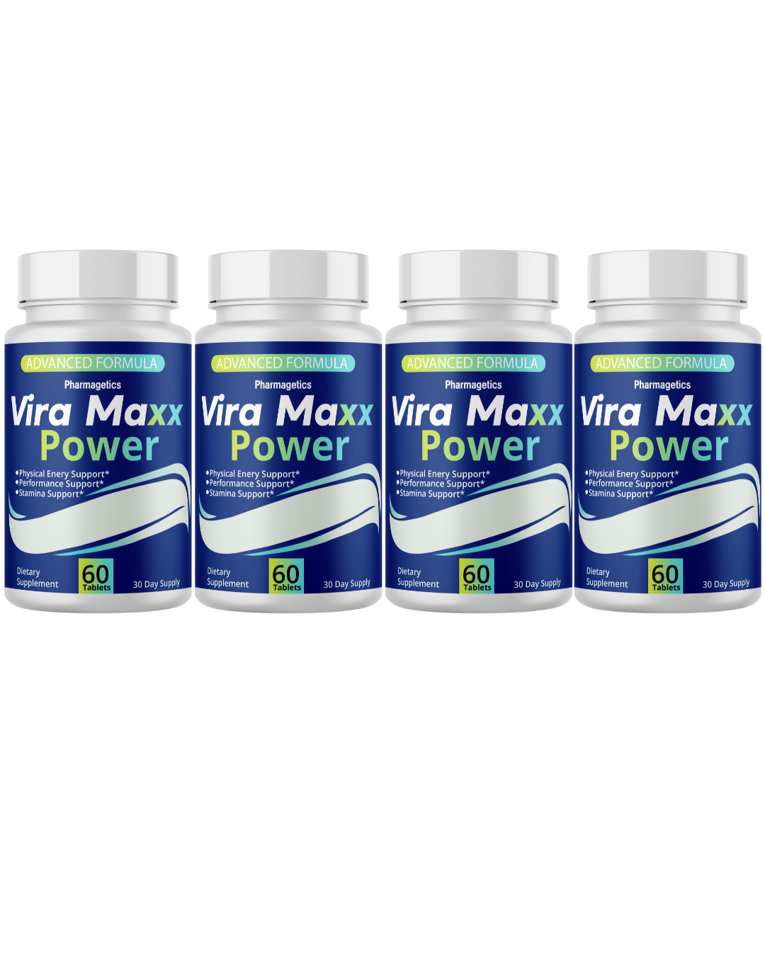 Vira Maxx Power Supports Male Physical Energy & Performance 4 Bottles