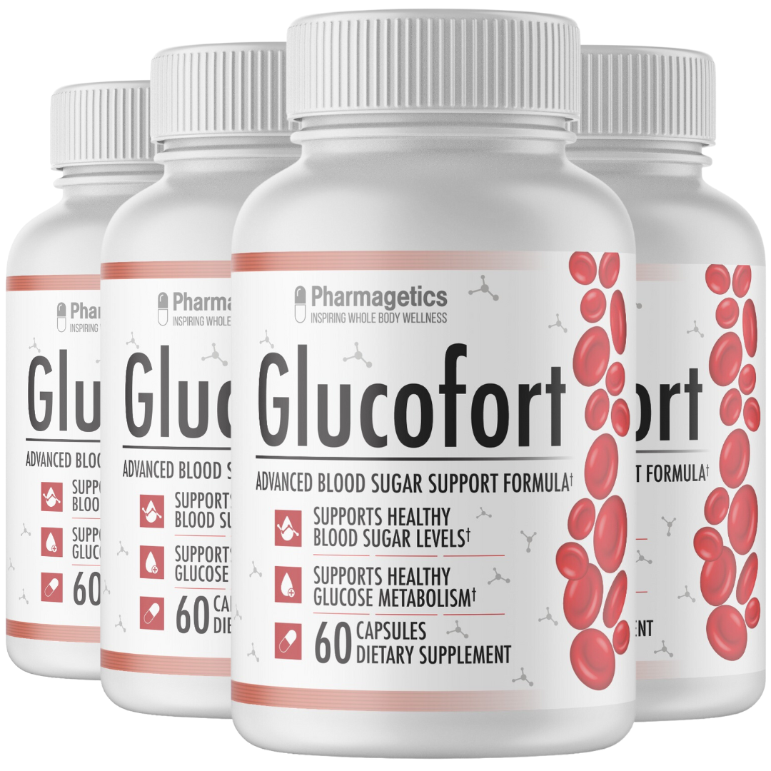 GlucoFort Advanced Blood Sugar Support - 4 Bottles, Gluco Fort