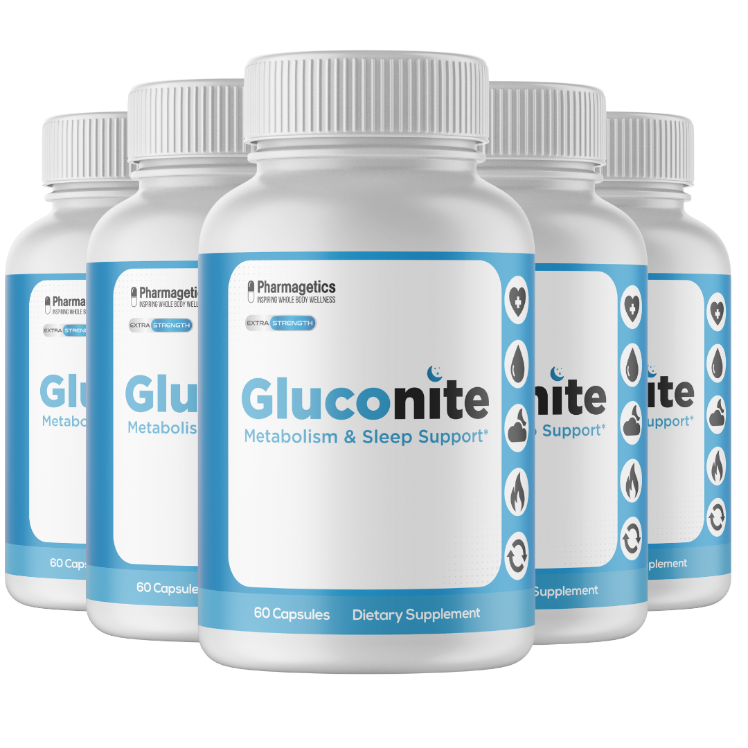 5 Bottles GlucoNite 60 capsules