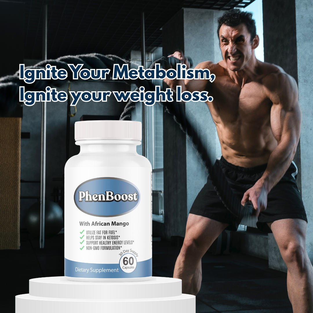 PhenBoost High Energy Level Support, Fat Loss Dietary Supplement 2 Bottles