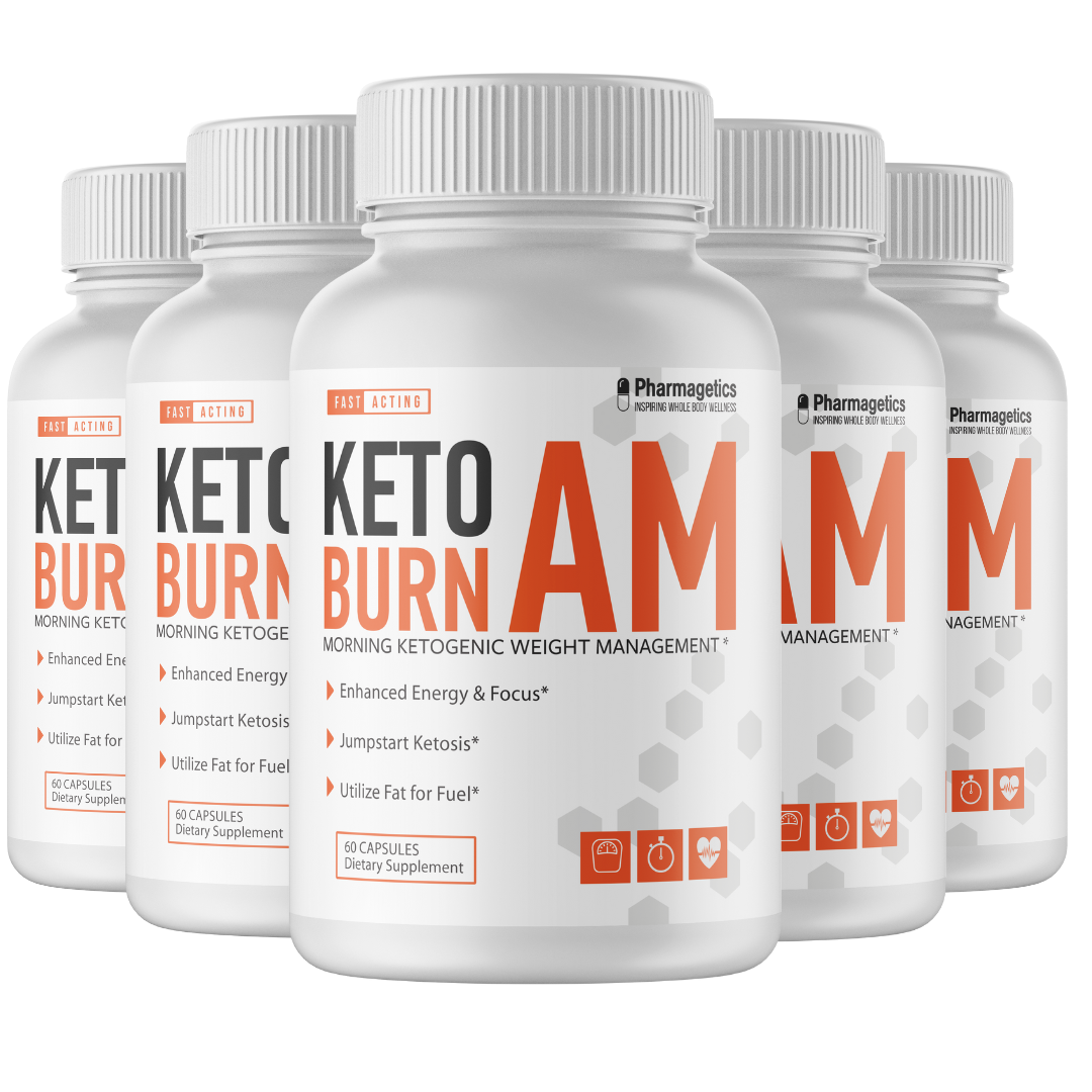 5 Keto Burn AM - 5 Bottles 300 Capsules