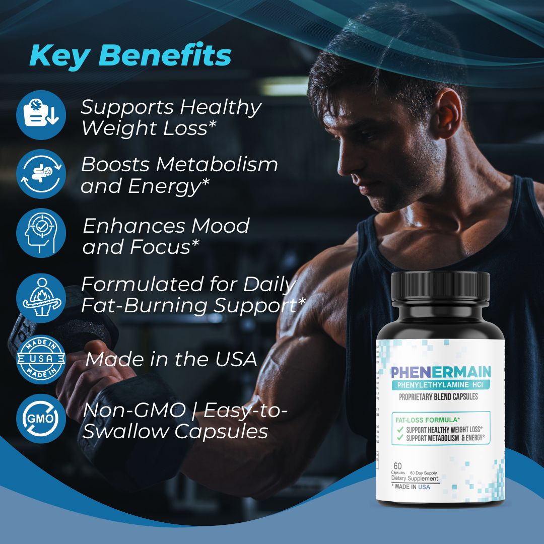 Phenermain, Advanced Metabolism Formula, Weight Loss Support 10 Pack
