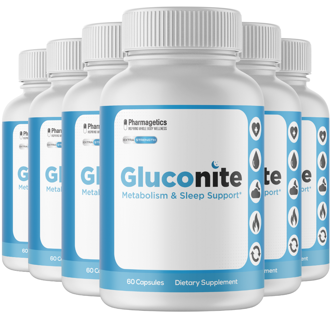 6 Bottles GlucoNite 60 capsules