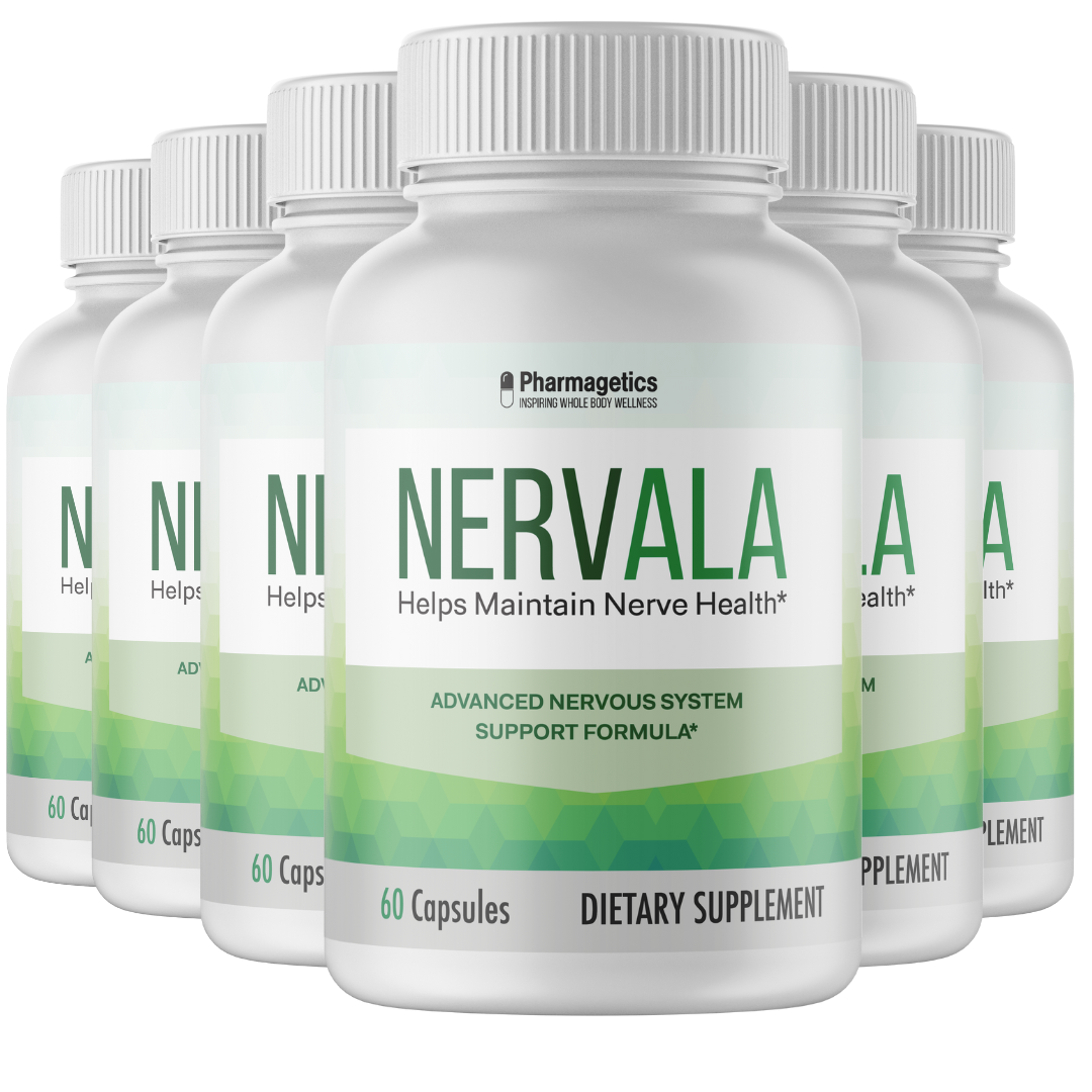 Nervala Nerve Pain Relief Neuropathy Supplement by Pharmagetics 600 Capsules