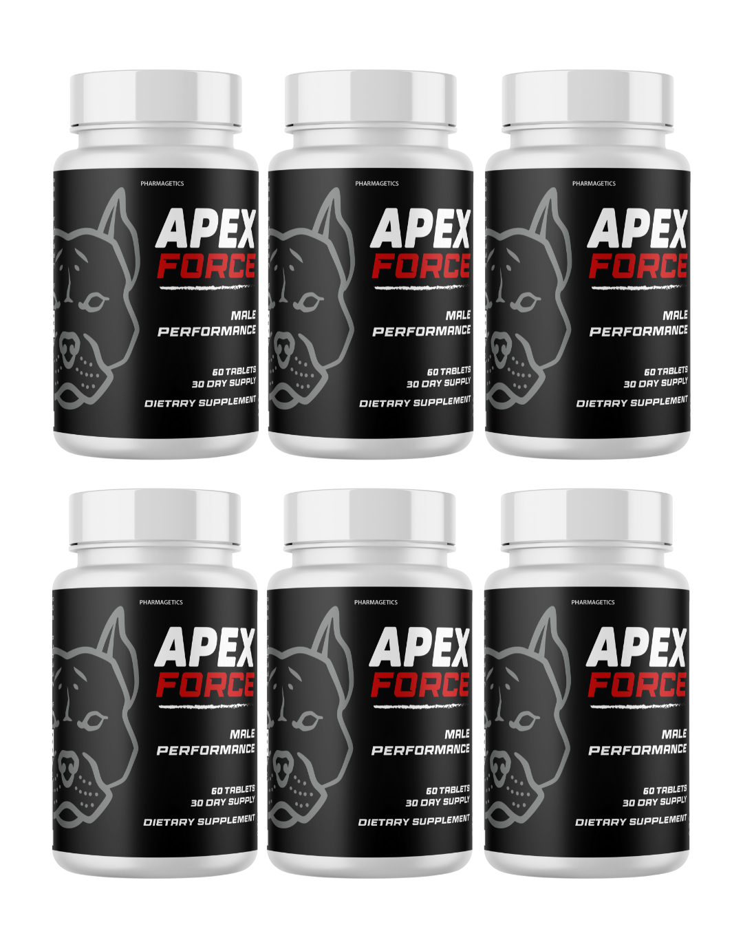 Apex Force Male Health and Energy Support Formula  6 Bottles Official