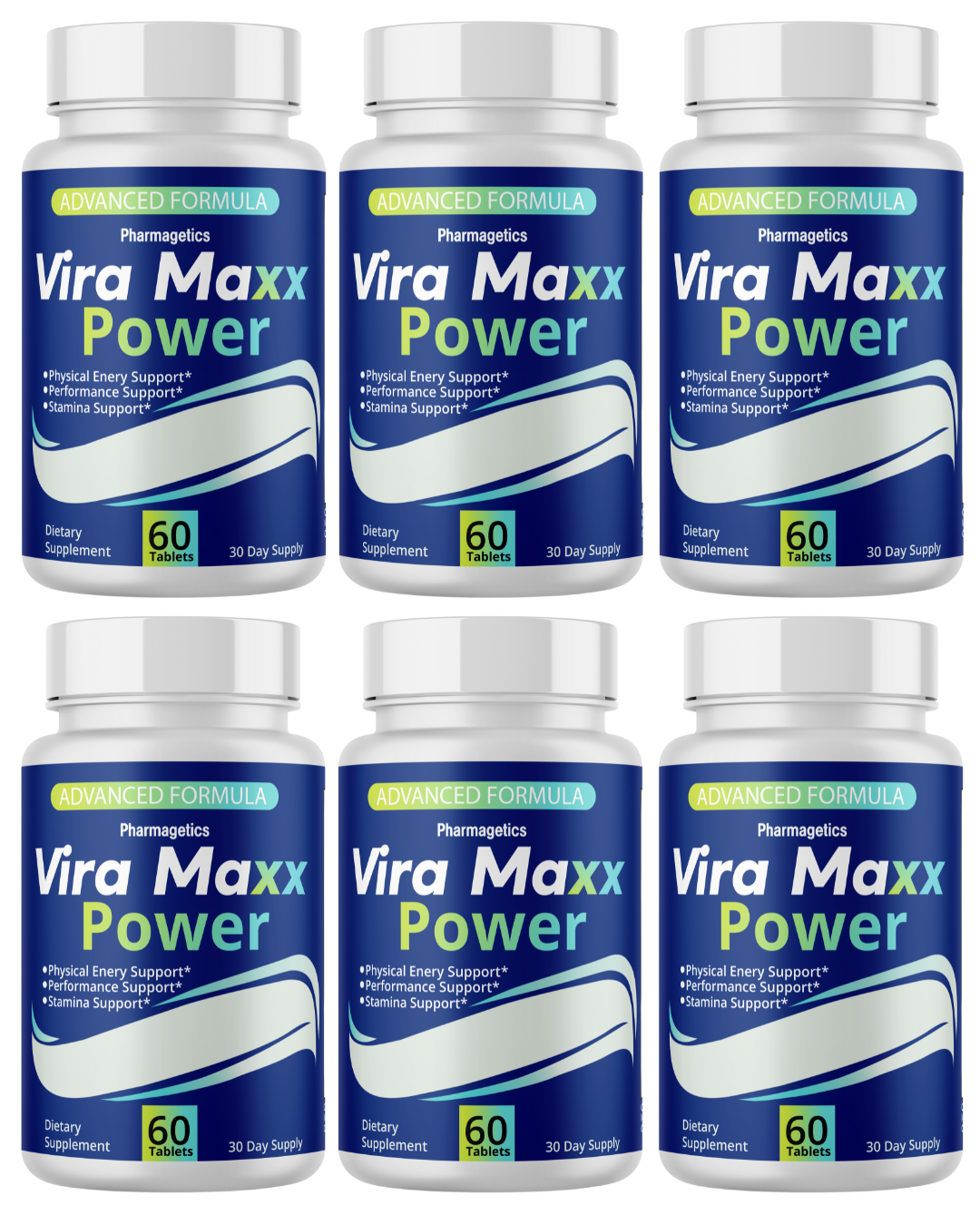 Vira Maxx Power Supports Male Physical Energy & Performance 6 Bottles
