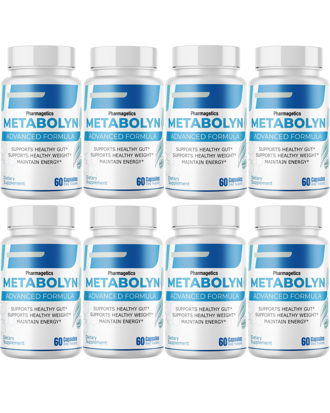 Metabolyn Advanced Formula For Gut Health & Weight Management 8 Bottles