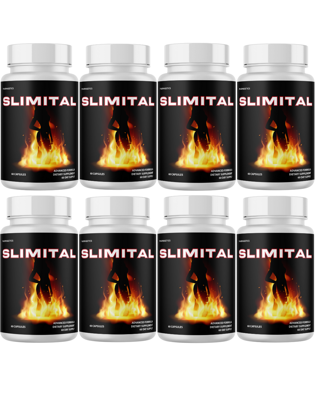 Slimital Advanced Formula For Weight Loss & Weight Management  8 Bottles
