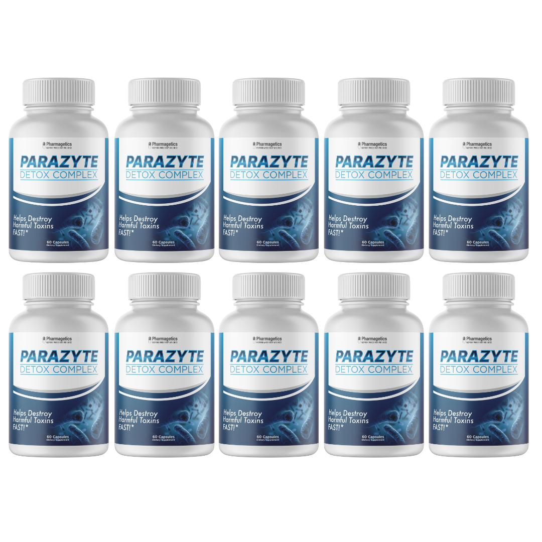 10 Bottles Parazyte Detox Complex Powerful Parasite Cleanse 600 Capsules