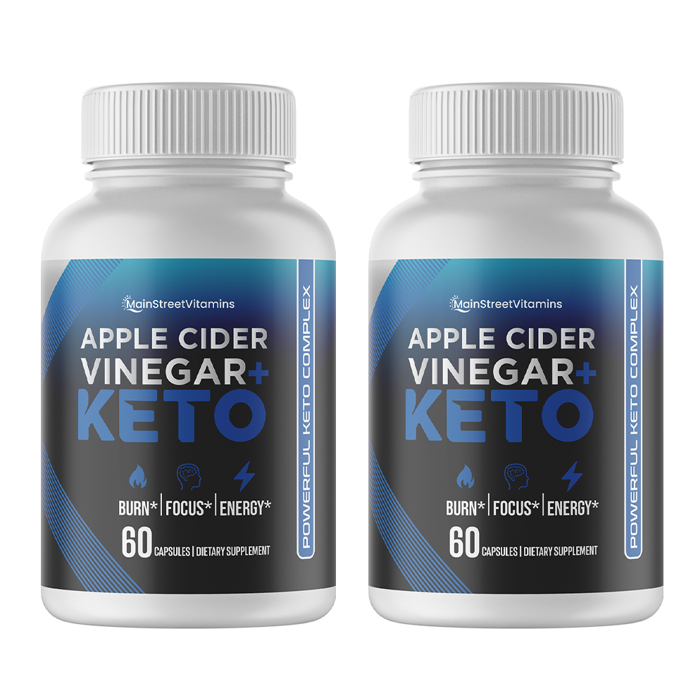 2 Keto Apple Cider Vinegar Diet Pills,Weight Loss,Fat Burner - 60 Capsules x 2