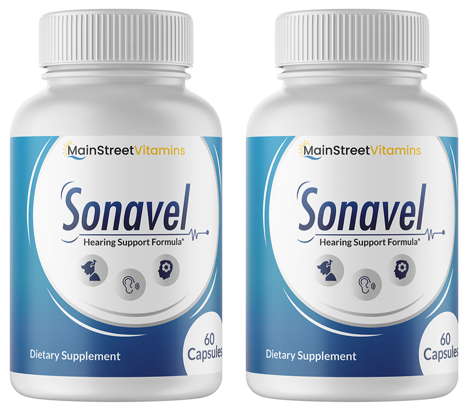 2 Bottles Sonavel Hearing Support and Tinnitus Formula 60 Capsules x 2