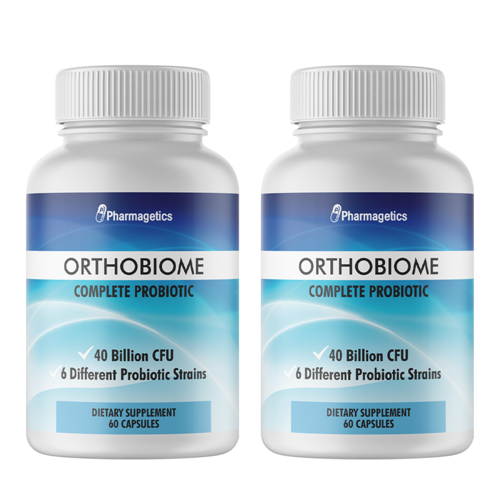 2 Bottles Orthobiome Complete Probiotic Pills Ortho Biome 60 Capsules