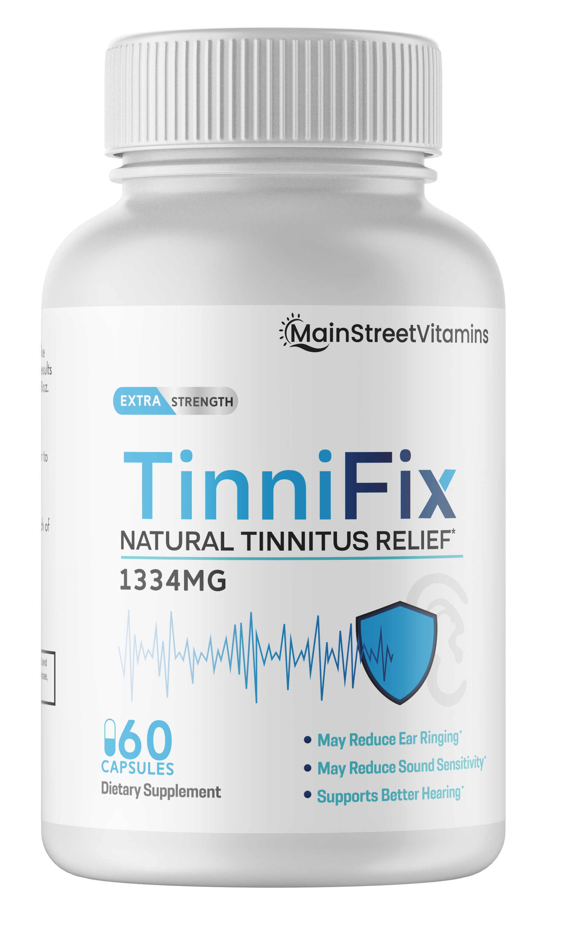 2 Bottles TinniFix Natural Tinnitus Relief Formula Ear Ringing 60 Capsules