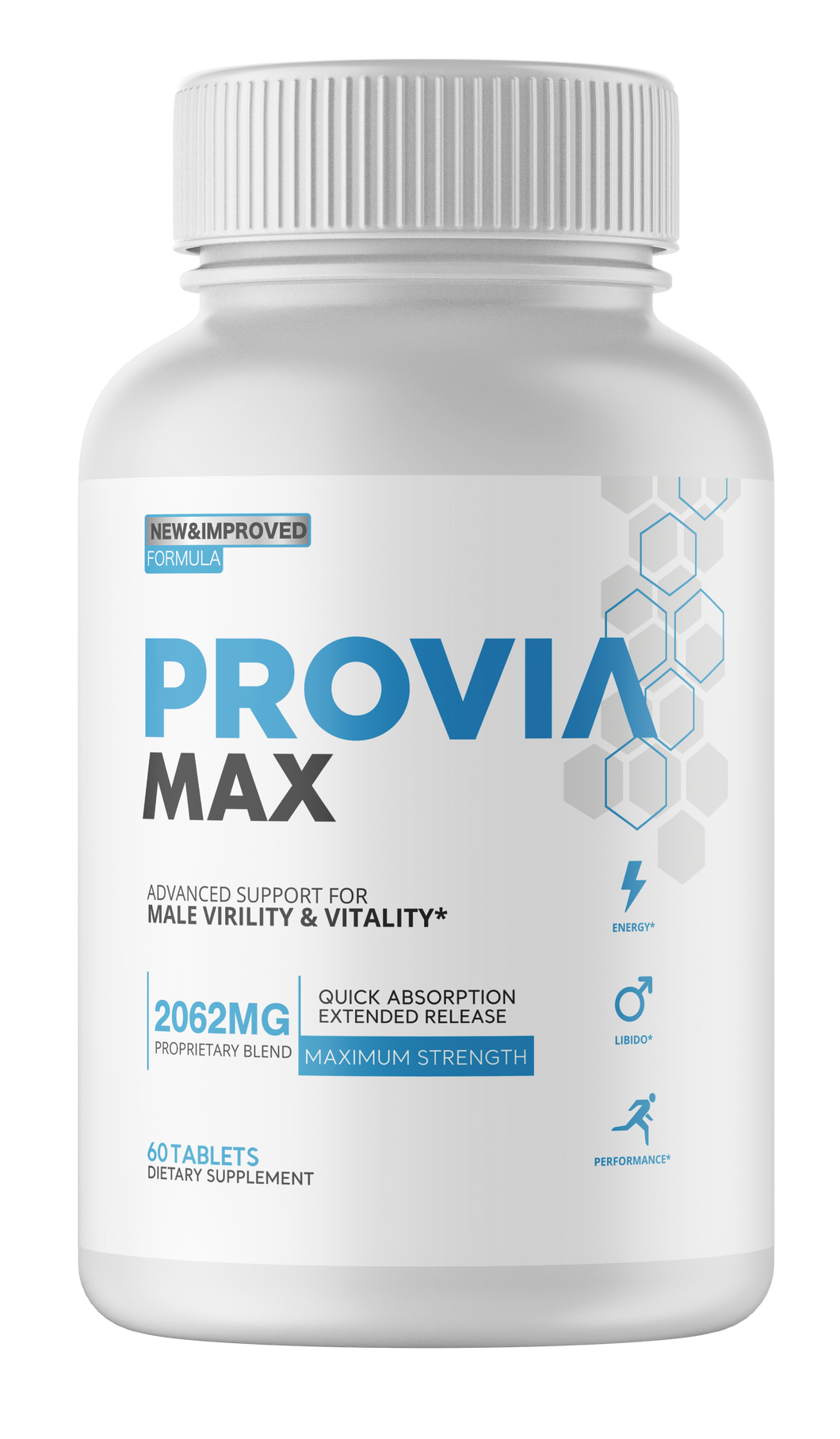 3 Bottles Provia Max - Male Virility & Vitality Support Enhancement PROVIA MAX
