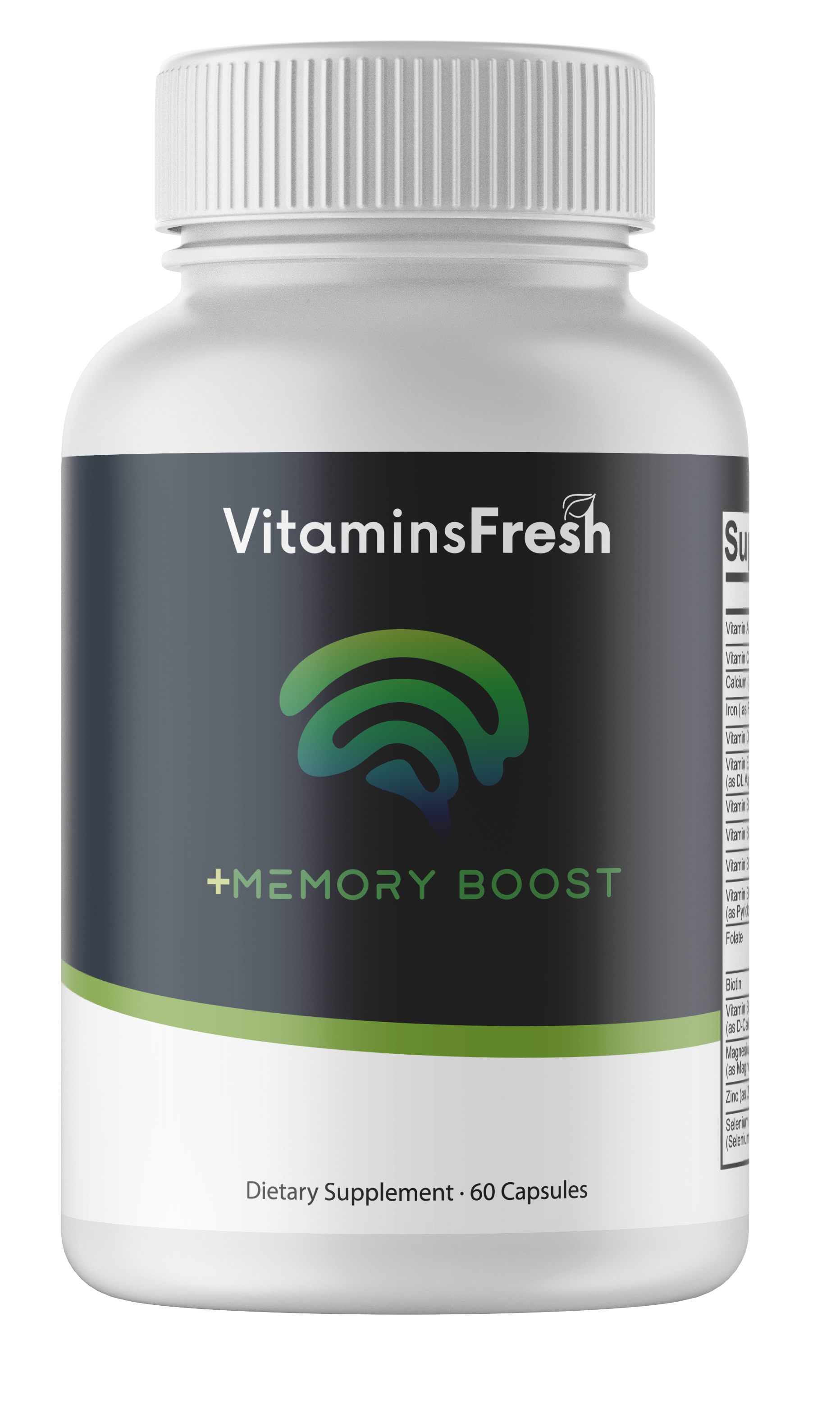 2 +Memory Boost Enhance Mental Performance - 60 Capsules -2 Bottles-120 Capsules