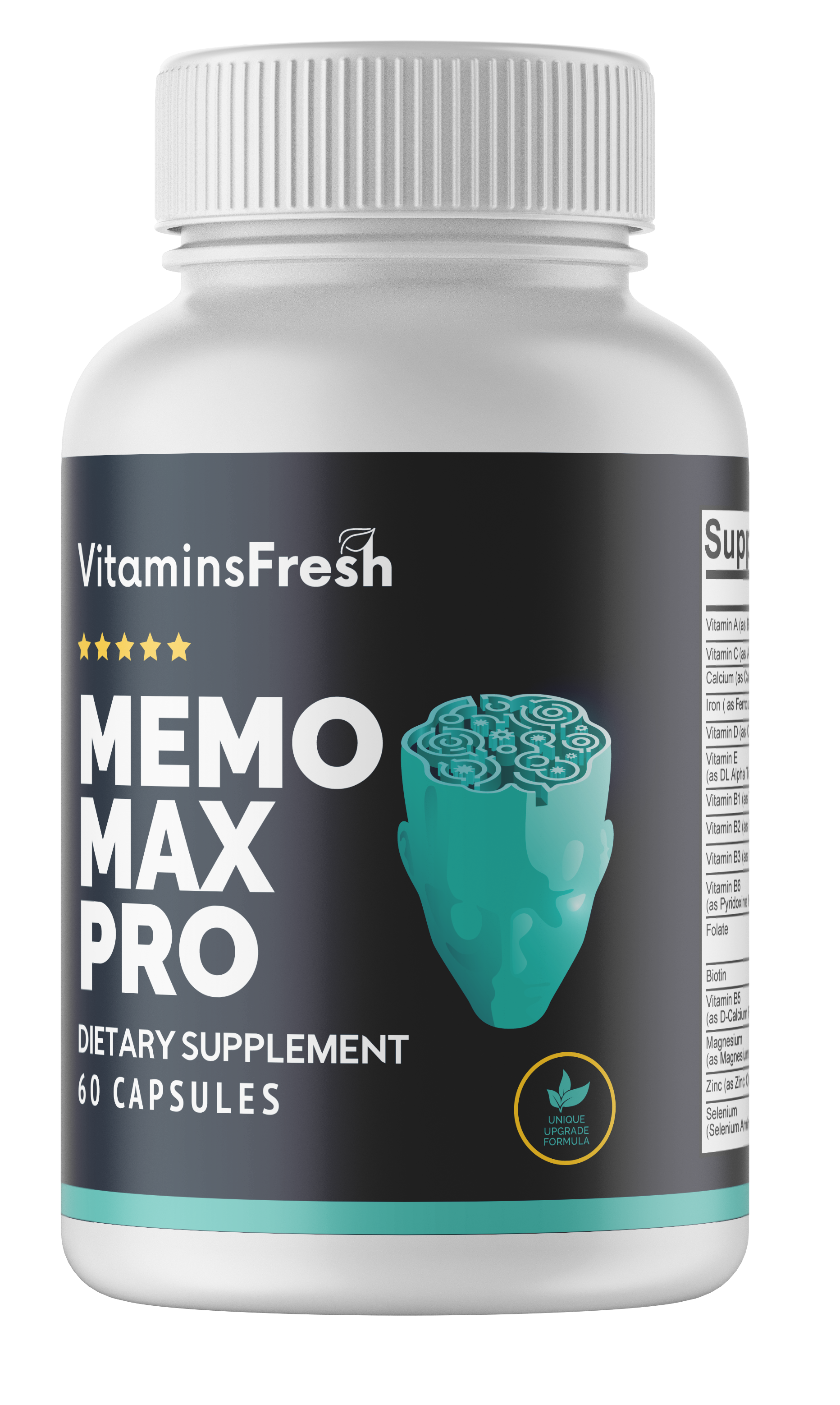 2 Bottles Memo Max Pro dietary supplement 60 Capsules x 2