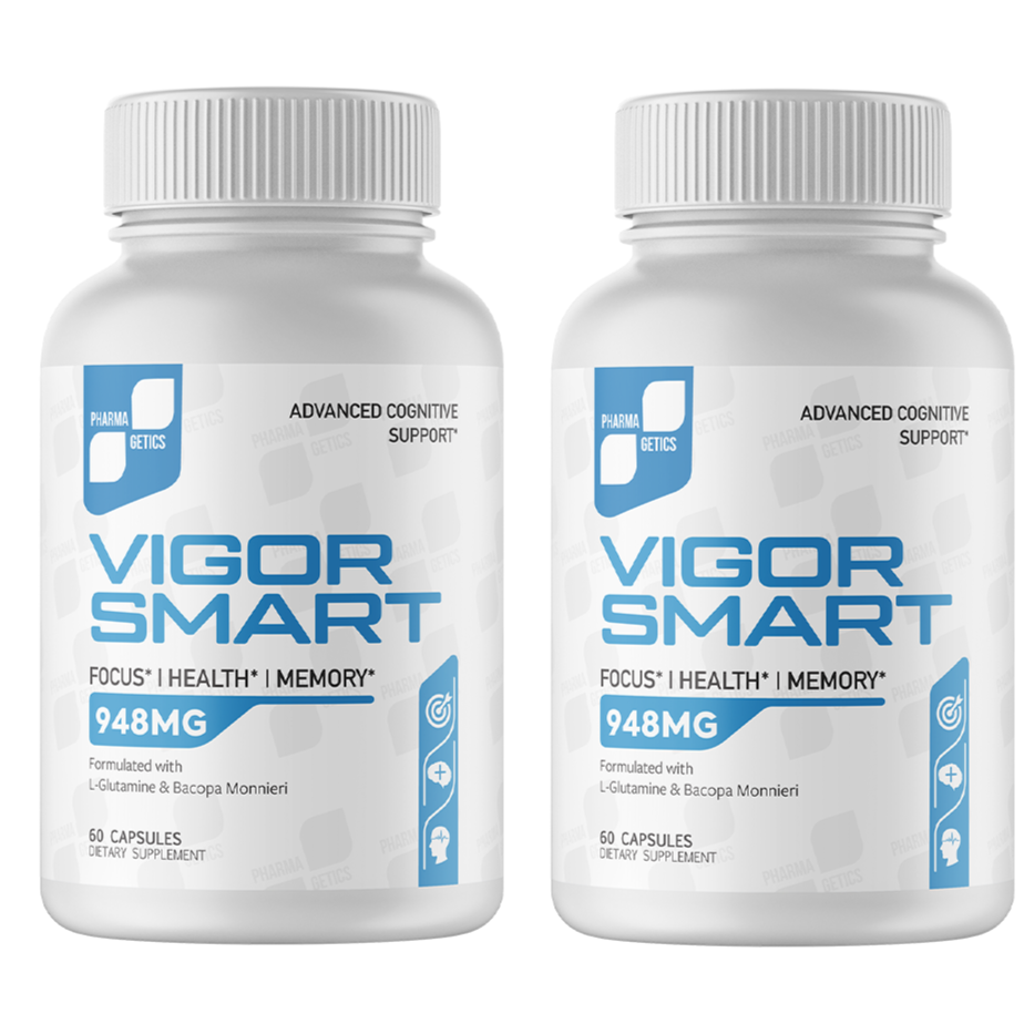 2 Bottles VIGOR SMART Mind Cognitive Brain Booster Enhance Mood & Focus 60ct