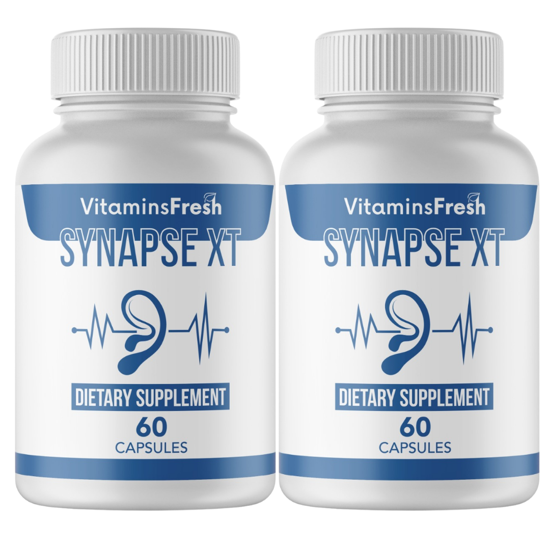 2 Bottles Synapse XT Tinnitus Ear Ringing Relief Supplement 60 Caps