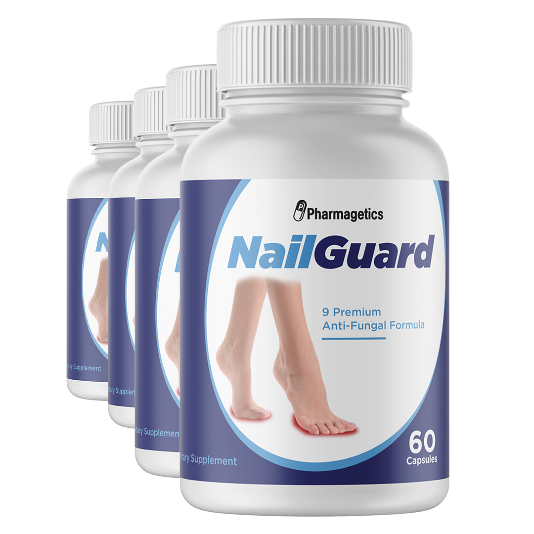 4 Nail Guard 9 Premium Anti-Fungal Formula - 4 Bottles -240 Capsules