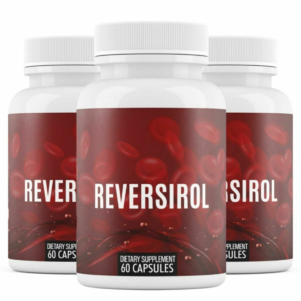3 bottles Reversirol Blood Sugar Support Supplement 60 Capsules