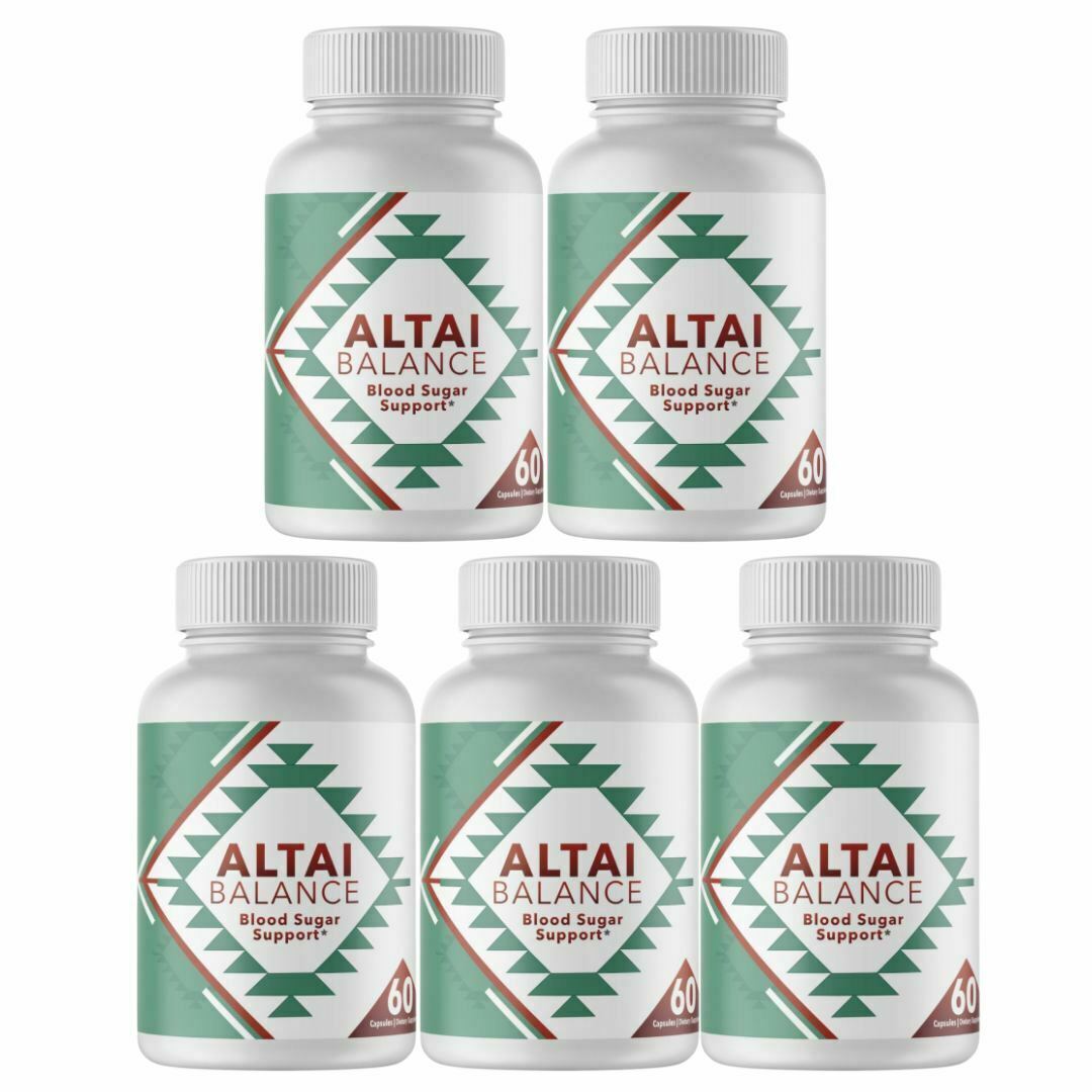 Altai Balance Herbal Supplement Supports Blood Sugar - 5 Bottles 300 Capsules