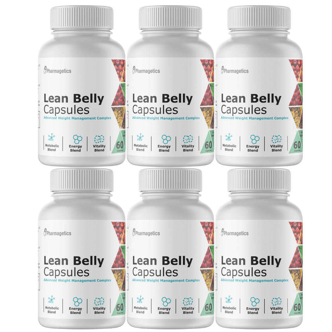Lean Belly Capsules Advanced Weight Management Complex - 6 Bottles 360 Capsules