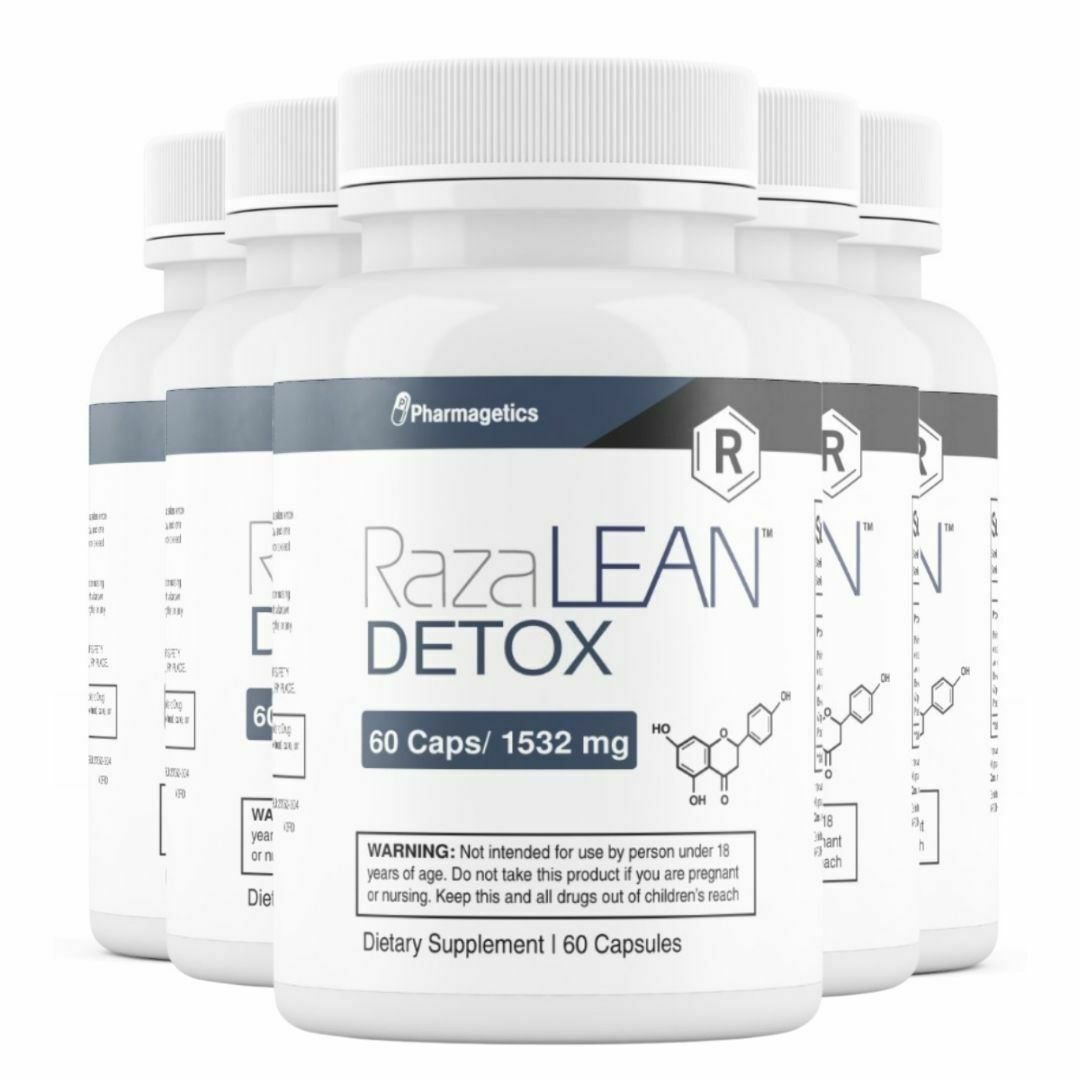 5 Bottles RazaLean Detox Pills 60 Capsules x 5