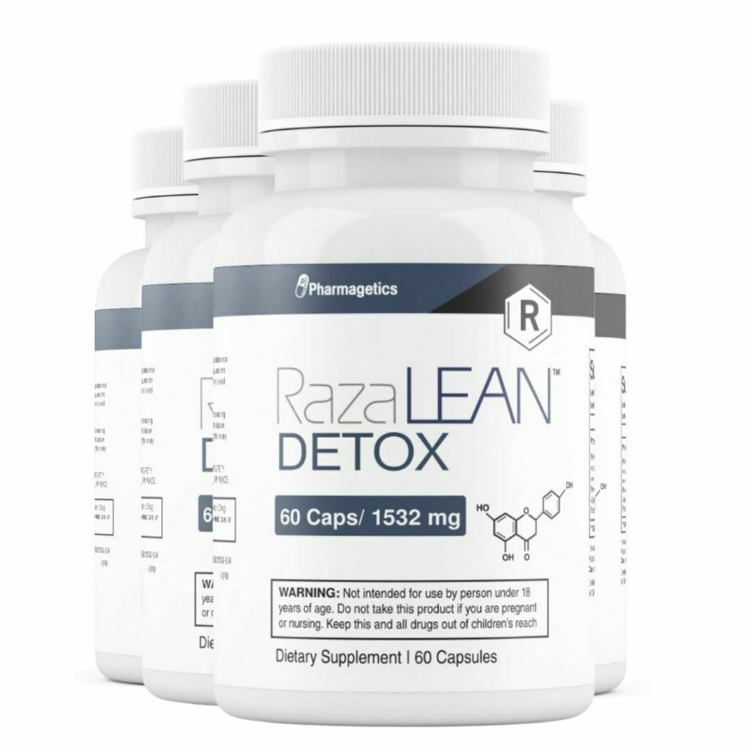 4 Bottles RazaLean Detox Pills 60 Capsules x 4