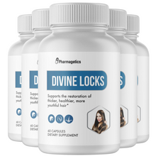 Load image into Gallery viewer, Divine Locks Complex Advanced Unique Hair Growth Vitamins -5 Pack- 300 Capsules
