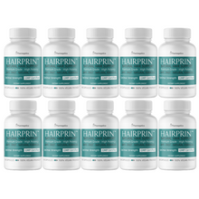 Load image into Gallery viewer, Hairprin Natural Hair Support Supplement 10 Bottles 600 Capsules
