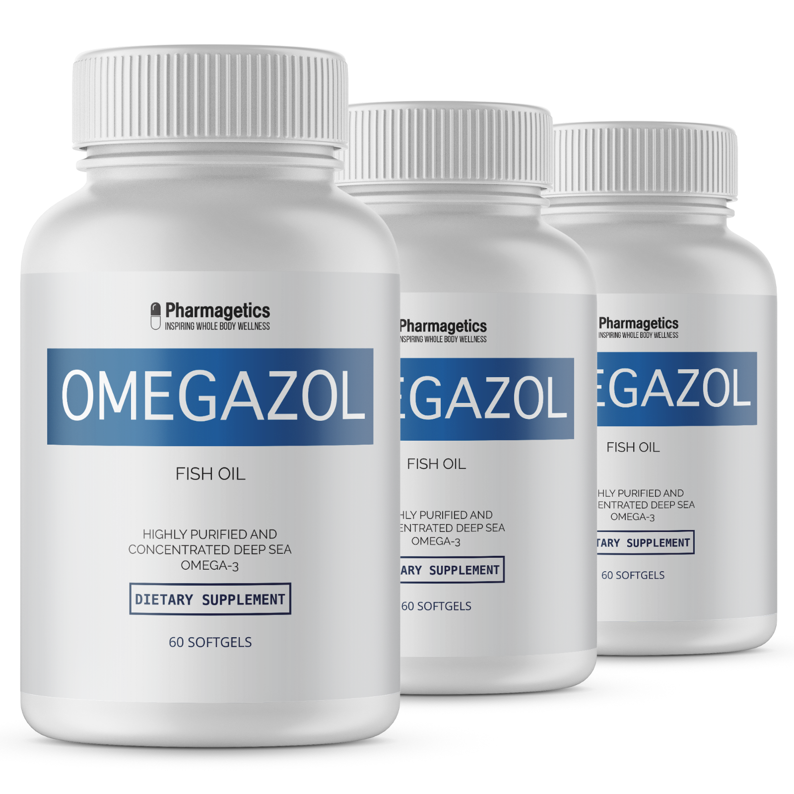 Omegazol Fish Oil 3 Bottles 180 Softgels